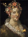 floral woman Giuseppe Arcimboldo classical flowers